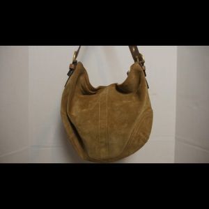 Coach Bags - Coach Beige Suede Hobo Shoulder Bag F06S-8A16 Coach Bags - Coach Beige Suede Hobo Shoulder Bag F06S-8A16